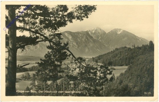 Klopeinersee, Der Hochobir vom Georgibergi