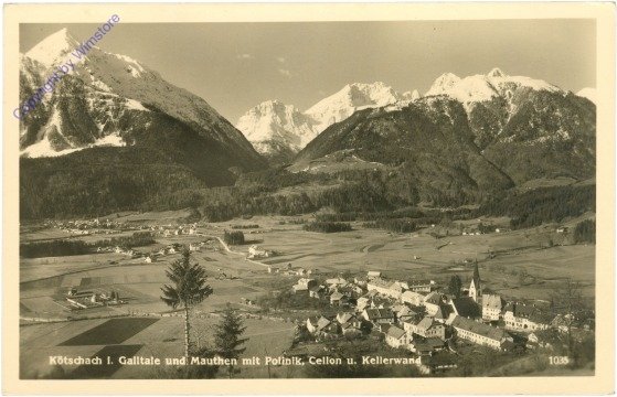 Kötschach-Mauthen, mit Polinik, Cellon und Kellerwand