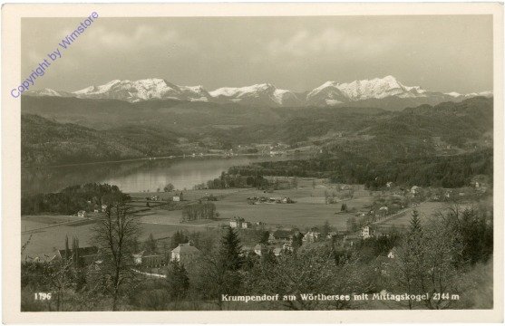 Krumpendorf, mit Mittagskogel