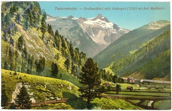 Mallnitz, Tauernbahn, Seebachtal mit Ankogel
