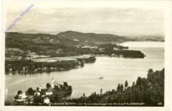 Maria Wörth, vom Pyramidenkogel mit Blick auf Klagenfurt