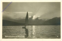 Millstatt, Sonnenuntergang am See