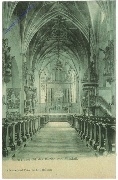 Millstatt am See, Innere Ansicht der Kirche