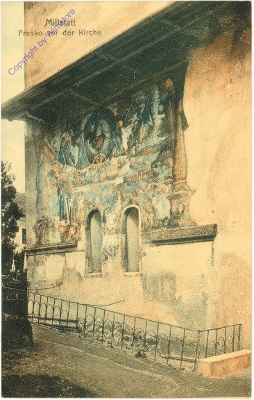 Millstatt am See, Fresko vor der Kirche