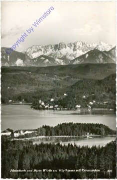 ak212499 Pörtschach, und Maria Wörth mit Karawanken