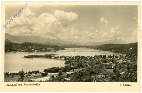 ak212511 Pörtschach, vom Karawankenblick