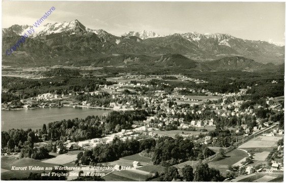 ak212545 Velden, mit Mittagskogel und Triglav