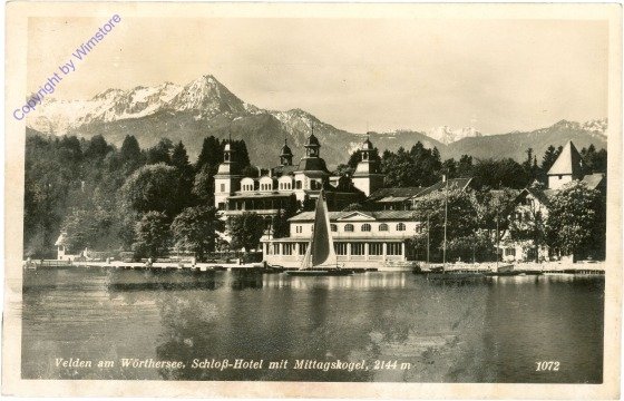 Velden, Schloss-Hotel mit Mittagskogel