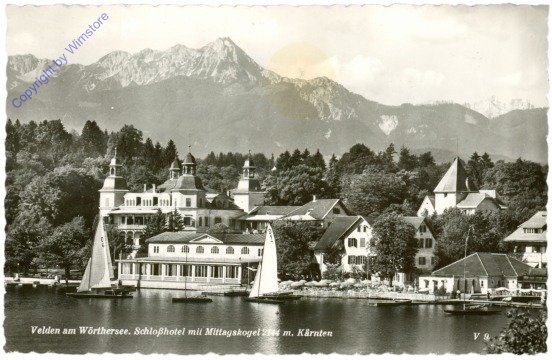 Velden, Schlosshotel mit Mittagskogel