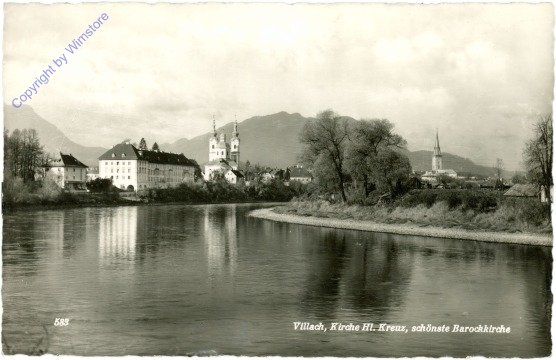 ak212571 Villach, Kirche Hl. Kreuz, schönste Barockkirche