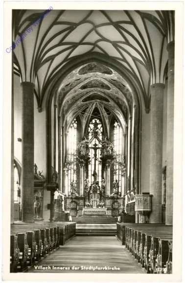Villach, Inneres der Stadtpfarrkirche
