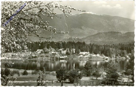 ak212592 Villach, Magdalenensee mit Gerlitzen