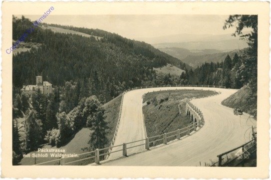Waldenstein, Packstrasse mit Schloss