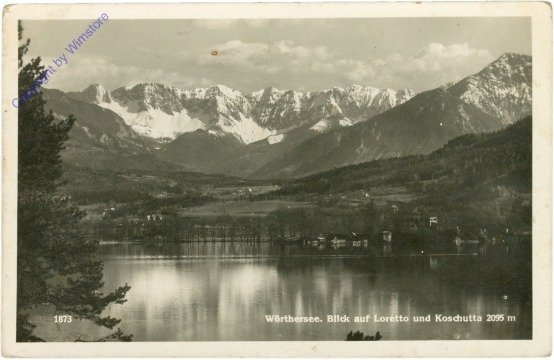 Wörthersee, Blick auf Loretto und Koschutta