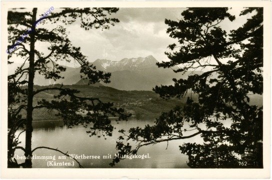 Wörthersee, Abendstimmung mit Koschutta