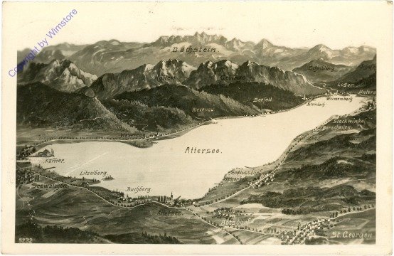 Attersee, Vogelperspektive