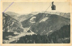 Ebensee, Seilschwebebahn, Feuerkogel mit dem Toten Gebirge