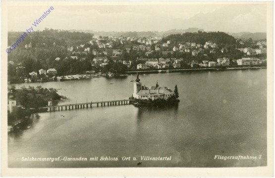 Gmunden, mit Schloß Ort u. Villenviertel