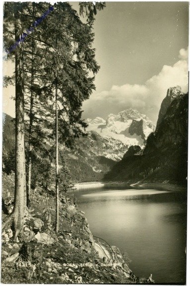 Gosau, Vorderer Gosau-See mit Dachstein