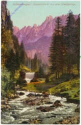 Gosau, Gosauschlucht mit dem Stuhlgebirge