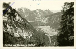 Hallstatt, Tiefblick auf Obertraun und Hallstatt