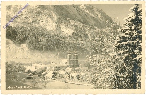 ak212873 Spital am Pyhrn, Ortsansicht im Winter