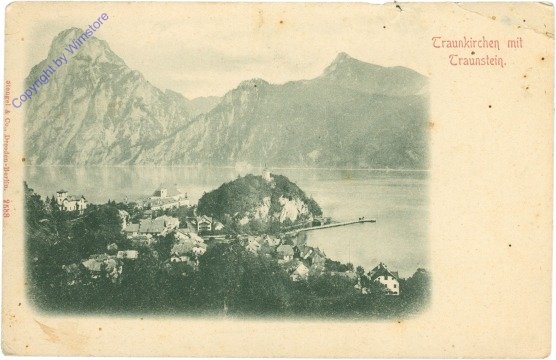 ak212900 Traunkirchen, mit Traunstein