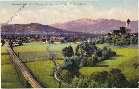 Wartberg, Pyhrnbahn, mit der Kremsmauer