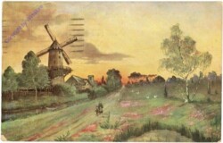 Landschaft mit Mühle