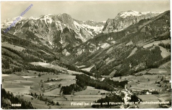 Aflenz, Fölztal mbei Aflenz mit Fölzstein, Hochschwabgebiet