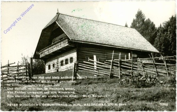 ak213072 Alpl, Roseggers Geburtshaus