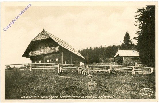 ak213078 Alpl, Rosegger's Geburtshaus