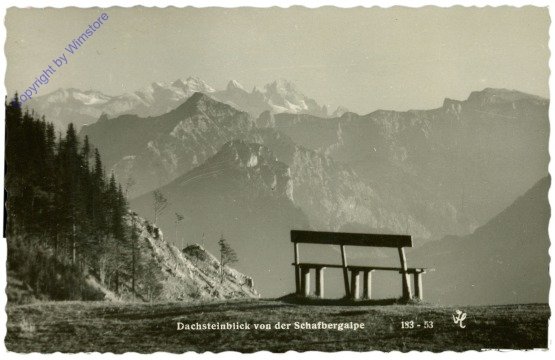 Dachstein, Dachsteinblick von der Schafbergalpe