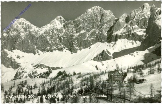 Dachstein, Austriahütte gegen Dachstein-Südwände