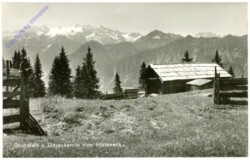Dachstein, und Gosaukamm vom Hütteneck