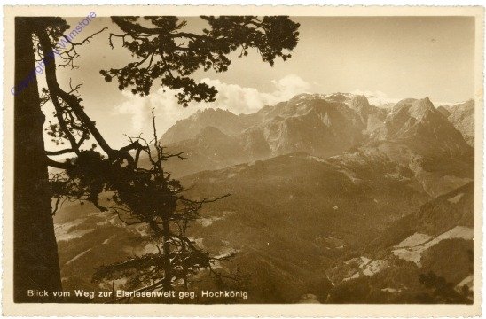 Dachstein-Rieseneishöhle, Blick vom Weg zur Eisriesenwelt