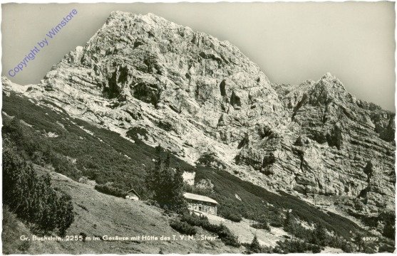 Gesäuse, Gr. Buchstein mit Hütte des TVN Steyr