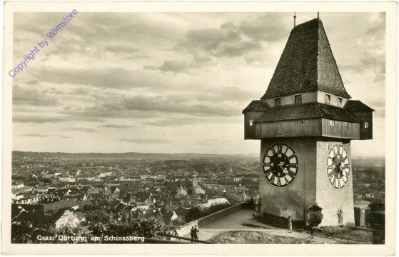 Graz, Uhrturm am Schlossberg