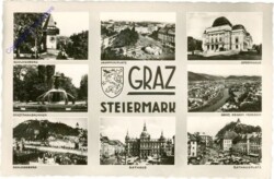 ak213321 Graz, Multiansicht