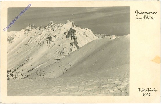 Hochschwab, Griesmauern vom Polster