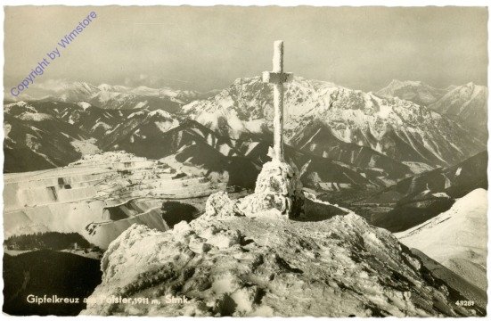 Hochschwab, Gipfelkreuz am Polster