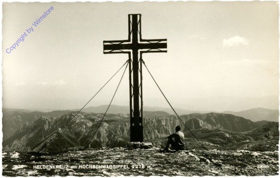 Hochschwab, Heldenkreuz am Hochschwabgipfel