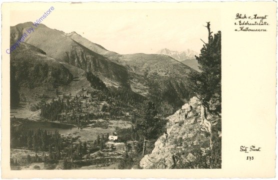 Hohentauern, Blick v. Hengst u. Edelrautehütte u. Kaltenmauern