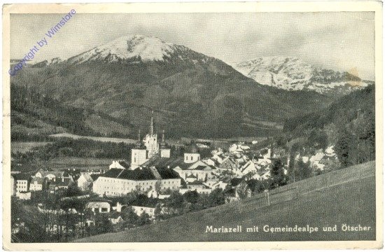 ak213451 Mariazell, mit Gemeindealpe und Ötscher