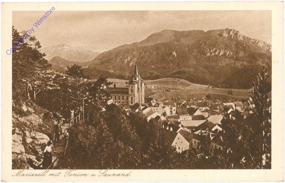 ak213480 Mariazell, mit Tonion u. Sauwand