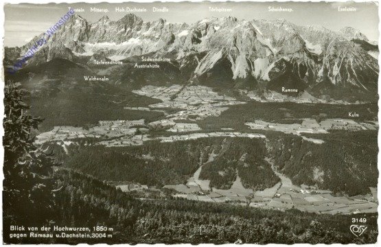 ak213691 Ramsau, Blick von der Hochwurzen