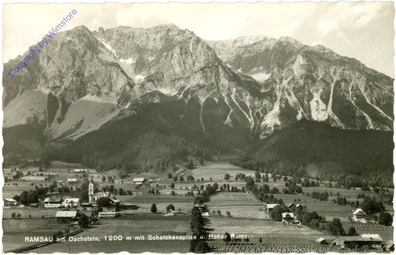 ak213697 Ramsau, mit Schleichenspitze und Hoher Rams