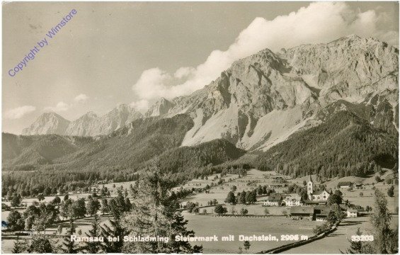 ak213700 Ramsau, mit Dachstein