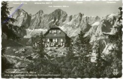 Schladming, Hochwurzenhütte, Ende der Autostrasse Schladming-Rohrmoos-Hochwurzen