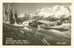 Schladming, Planai, Schladminger Hütte, Blick gegen Dachstein